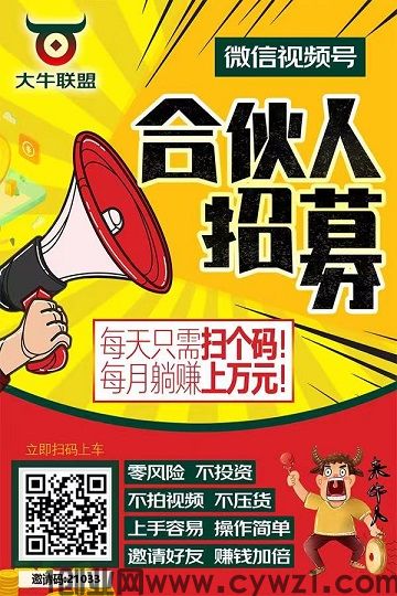 大牛联盟：视频号0粉带货，平台代发，傻瓜式日赚无上限