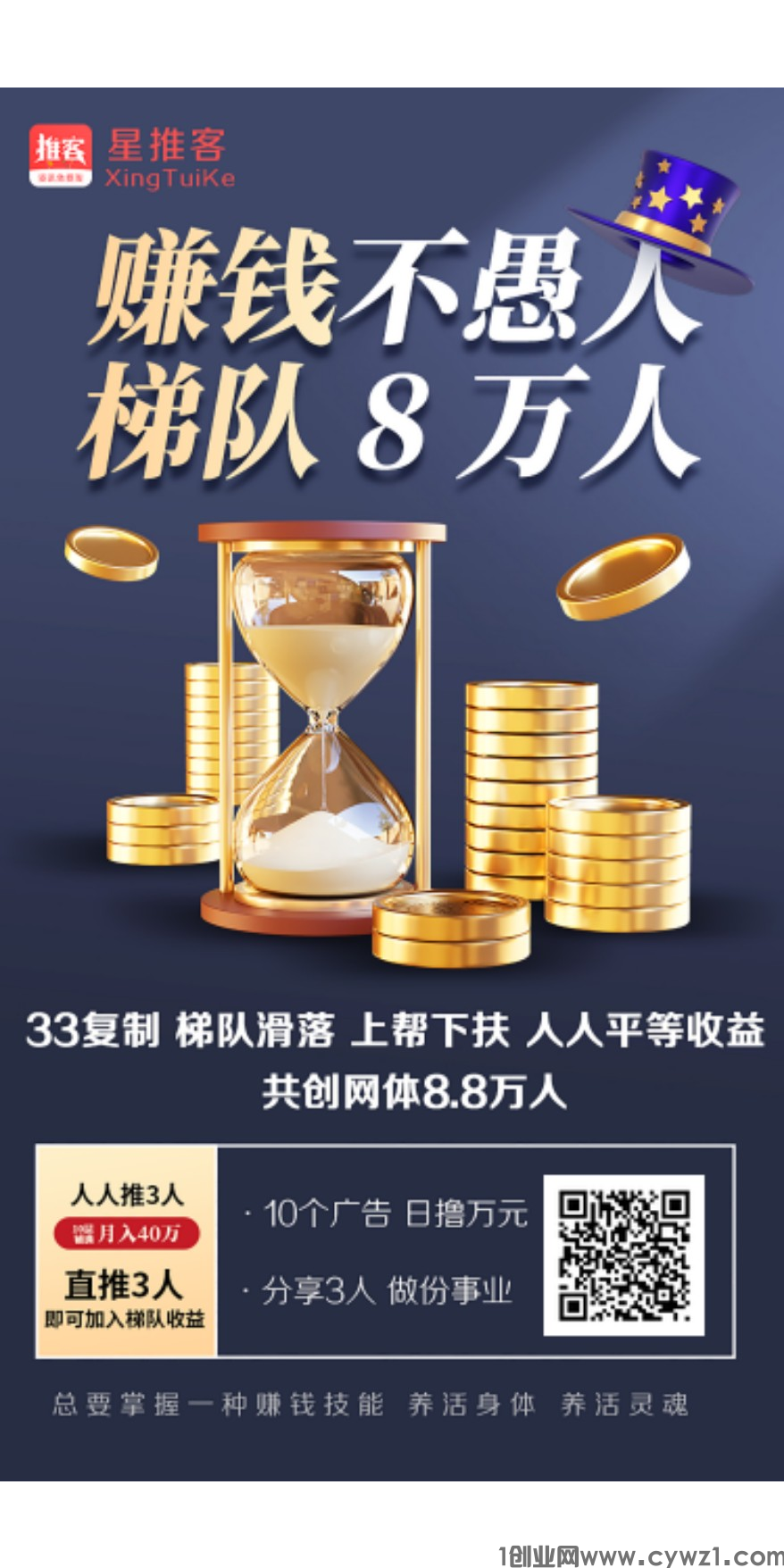 星推客个人广告得0.5元很重要，它是做星推客事业的根基