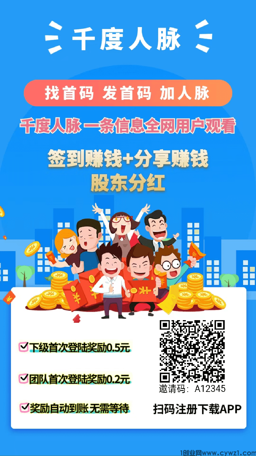 千度人脉APP首码上线,专门解决项目推广难痛点!