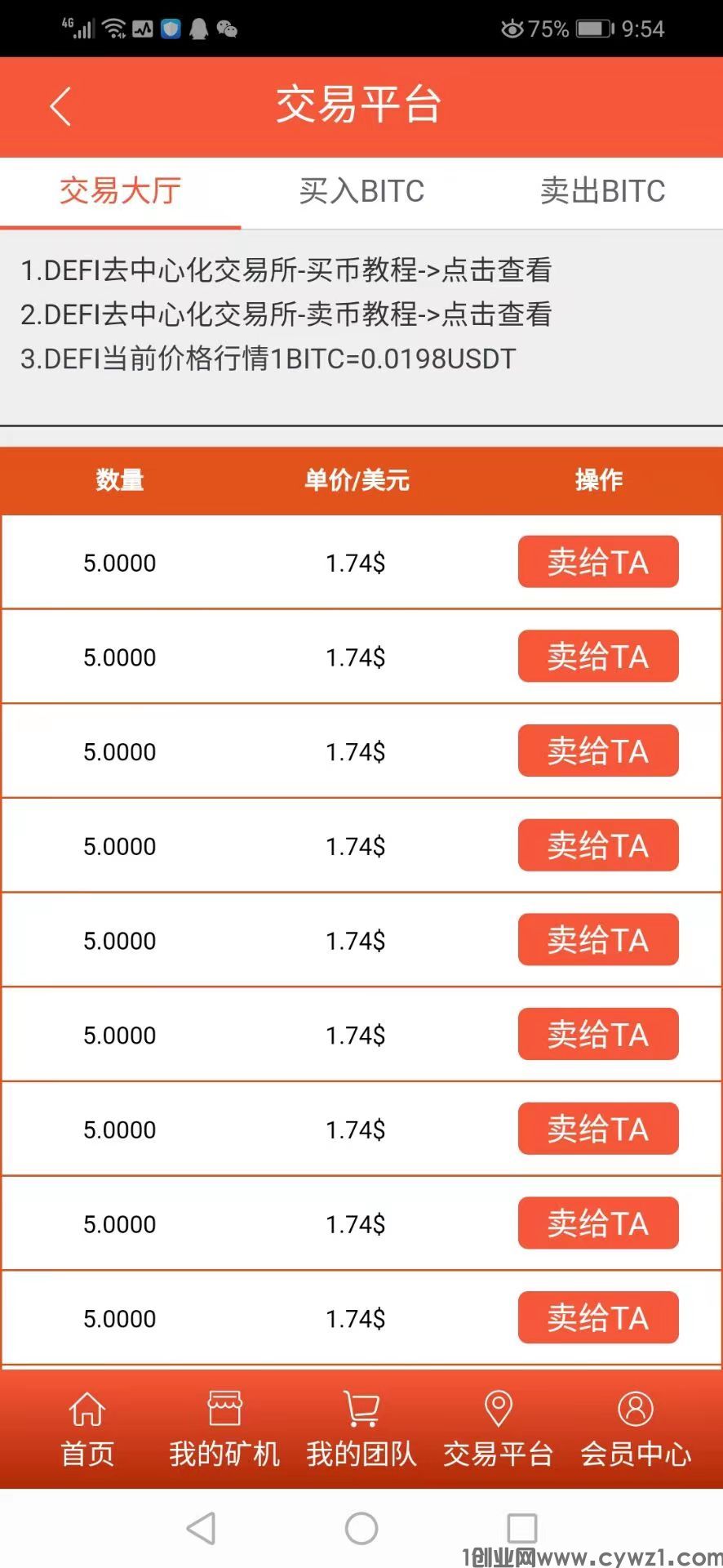 每天签到，纯零撸，平台已经运行5年了.现价1.74U,每天稳定上涨!