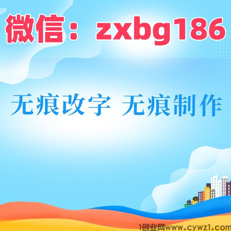 入职征信报告P图高手