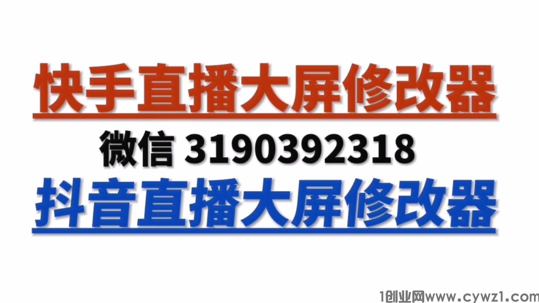 快手_抖音_抖店_千川_本地生活_直播大屏数据修改器_2024年最新版本数据
