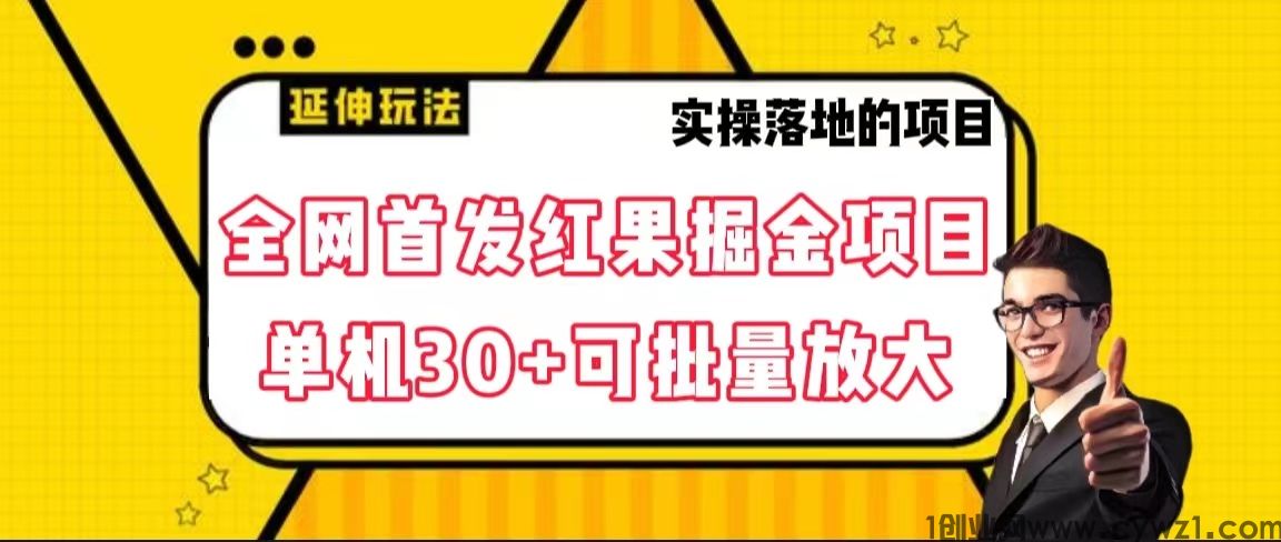 全网首发红果掘金项目 单机30+批量可放大