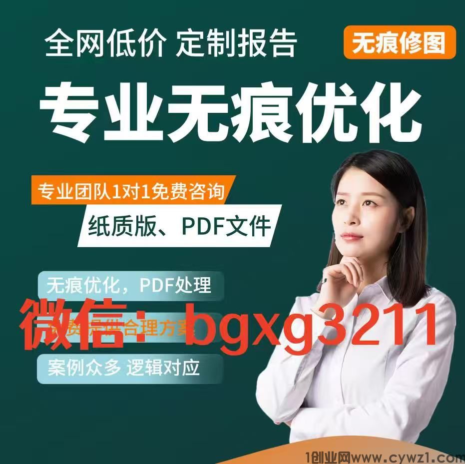 新版纸质征信报告pdf电子版无痕修改