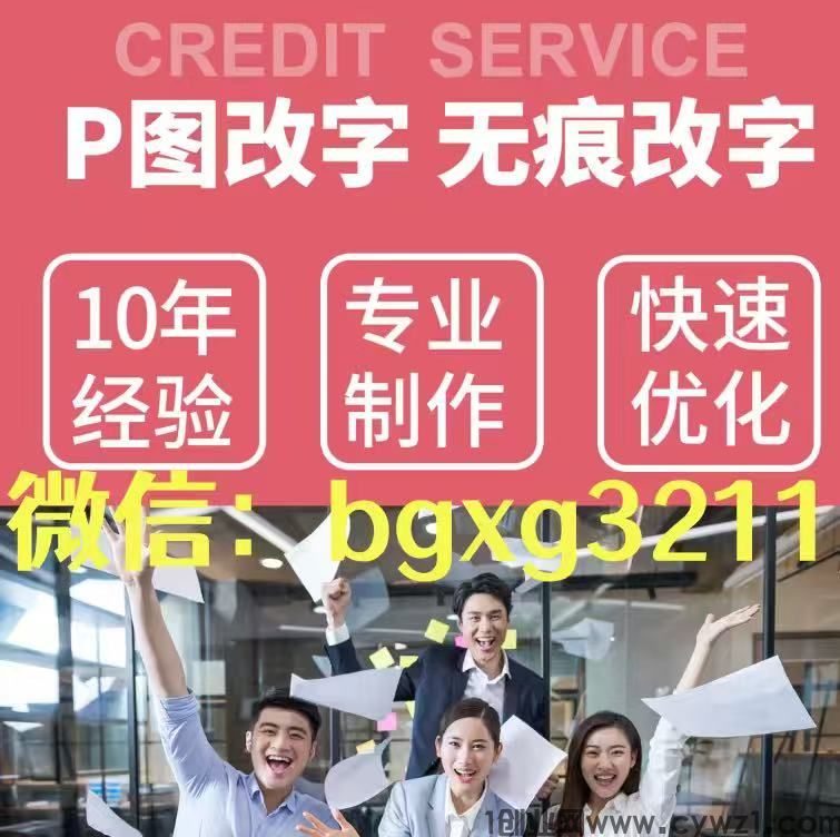 个人征信pdf无痕修改成功软件