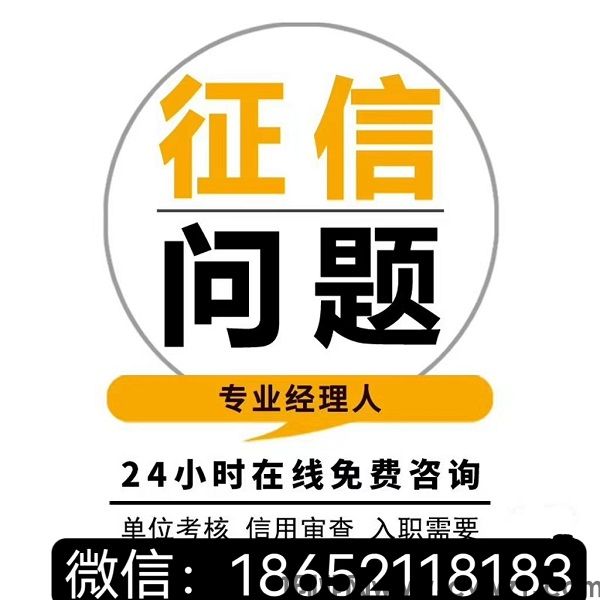 个人征信PDF无痕修改纸质详版问题